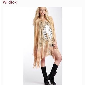 Wildfox Couture White Stallion lace poncho
